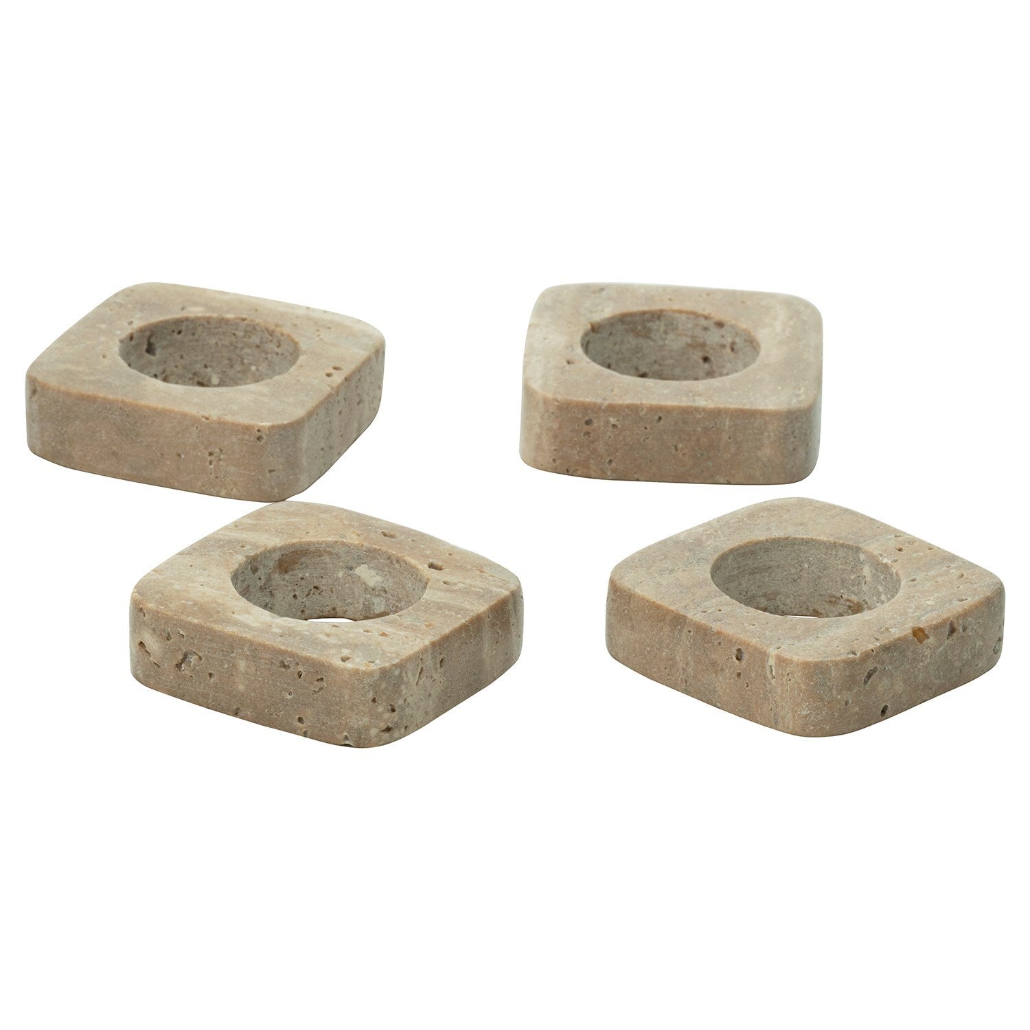 Napkin RingsAquila Travertine Napkin Rings - Set of 4 - Dekor Butik