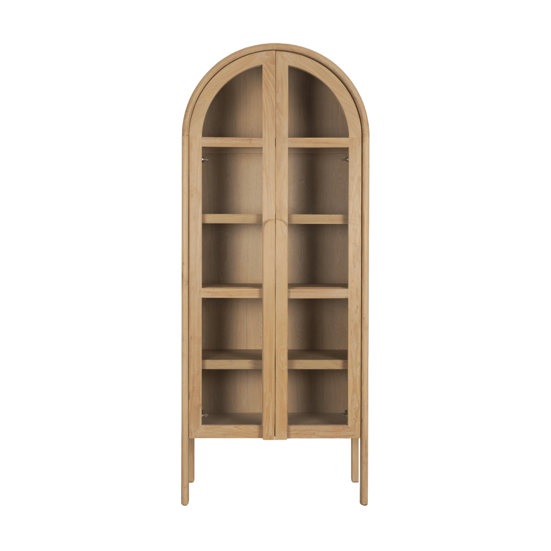 FurnitureCallum Curio Cabinet - Wire Brushed Elm - Dekor Butik
