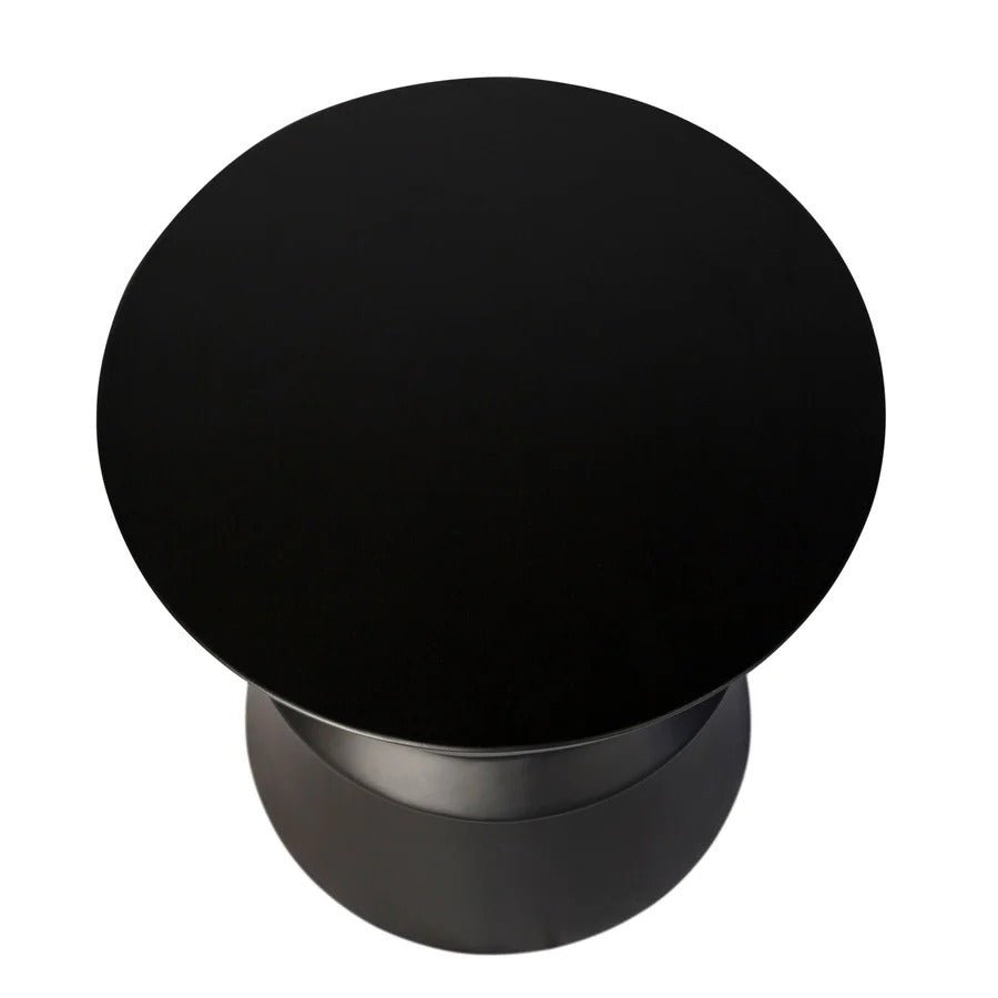 Concrete Hourglass Side Table - Black - Dekor Butik