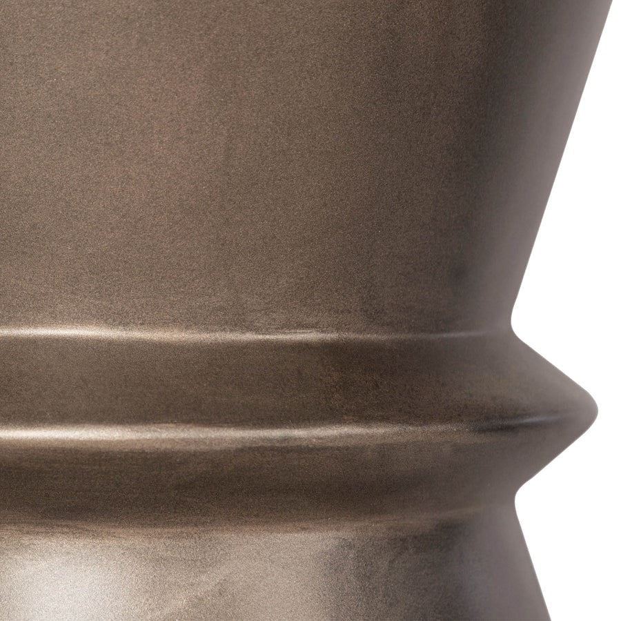 Concrete Hourglass Side Table - Bronze - Dekor Butik