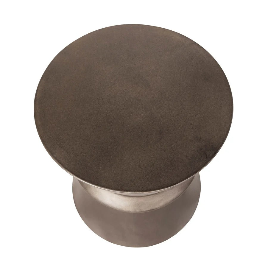 Concrete Hourglass Side Table - Bronze - Dekor Butik