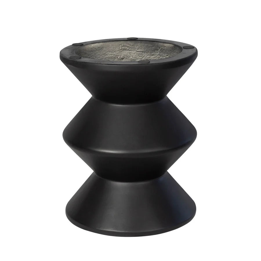 Concrete Inverted Side Table - Black - Dekor Butik