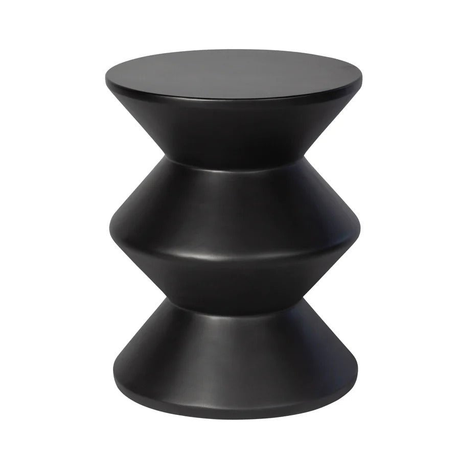 Concrete Inverted Side Table - Black - Dekor Butik