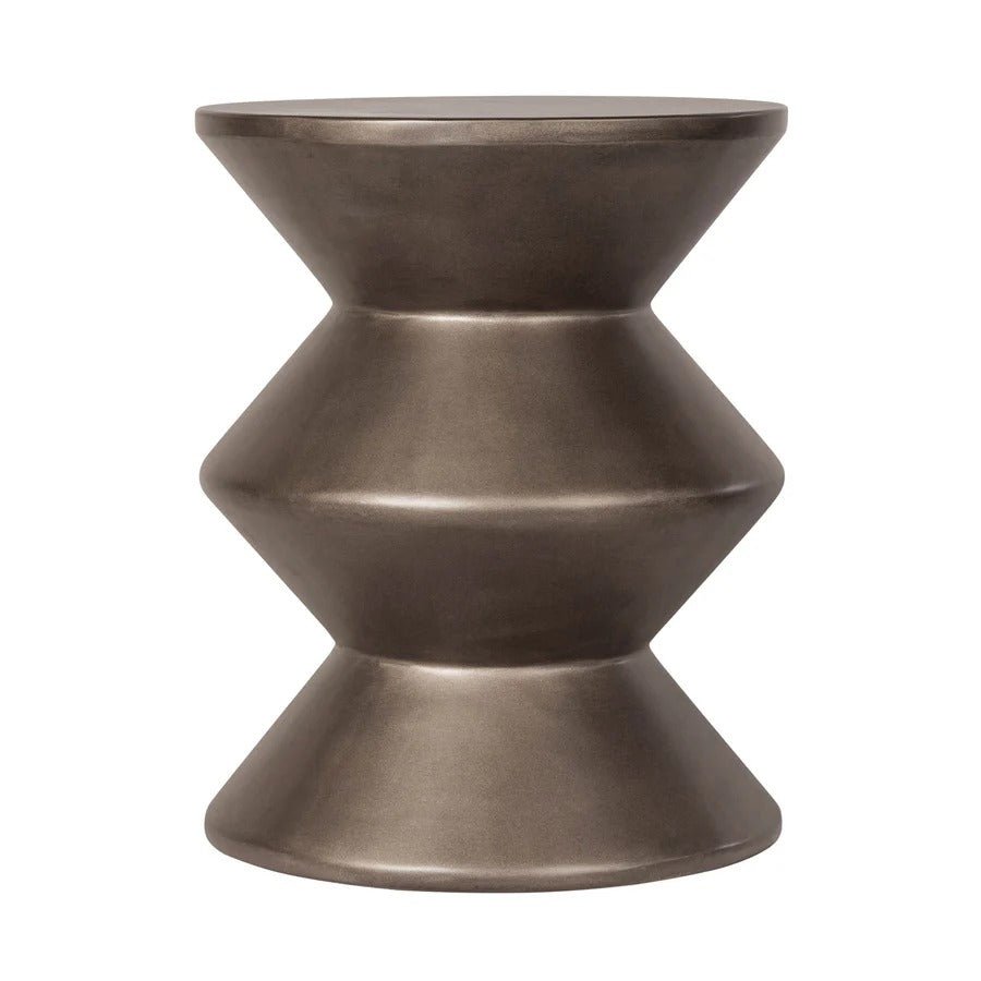 Concrete Inverted Side Table - Bronze - Dekor Butik