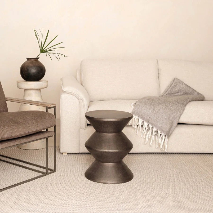 Concrete Inverted Side Table - Bronze - Dekor Butik