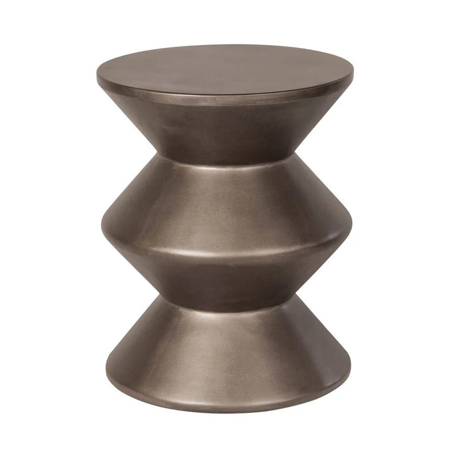 Concrete Inverted Side Table - Bronze - Dekor Butik