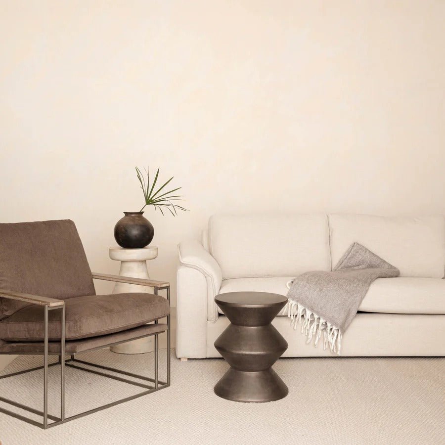 Concrete Inverted Side Table - Bronze - Dekor Butik