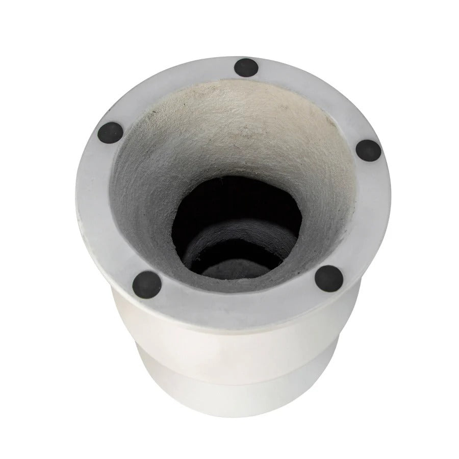 Concrete Inverted Side Table - White - Dekor Butik