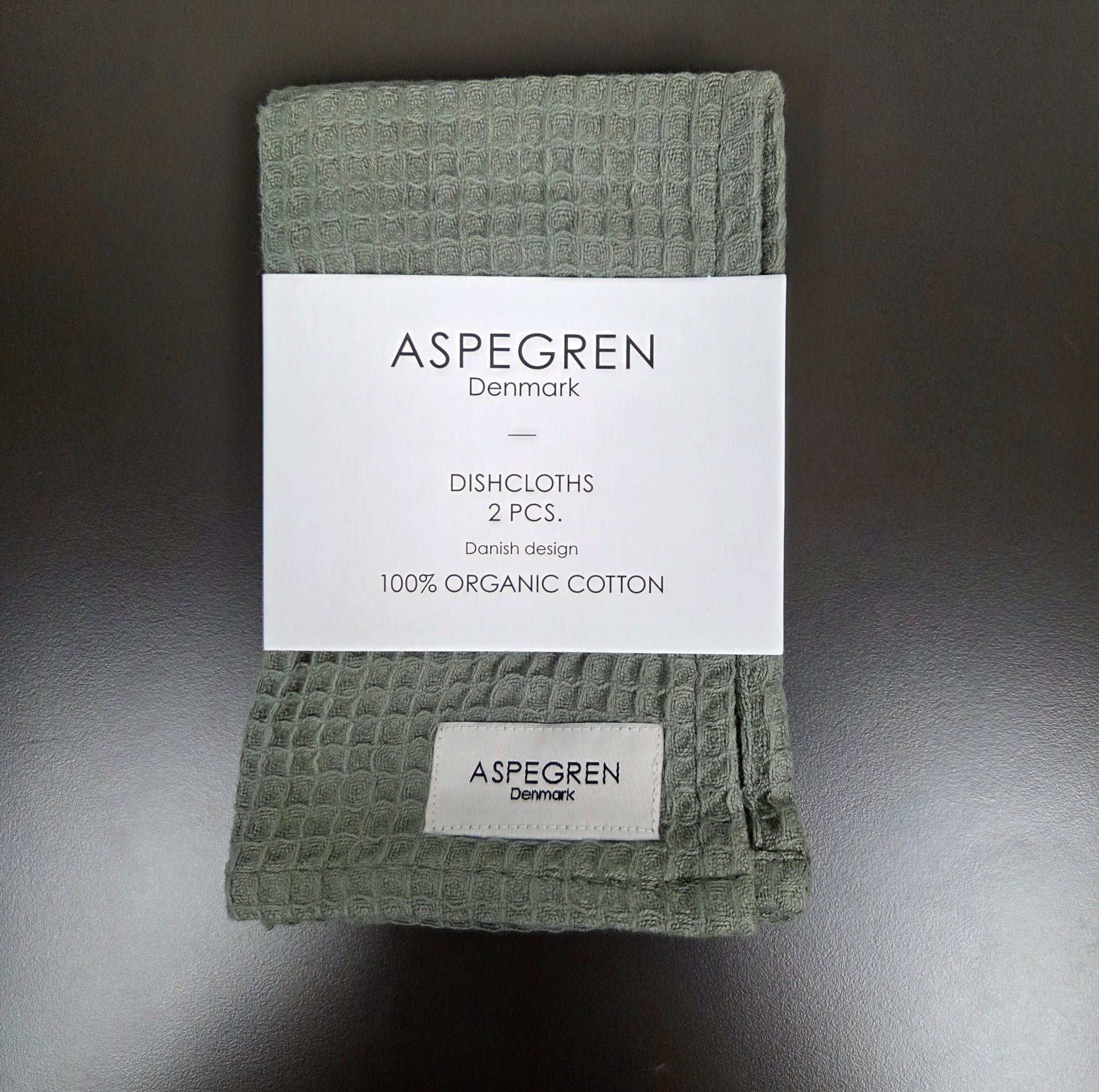 Danish Dishcloths - Set of 2 - Olive - Dekor Butik