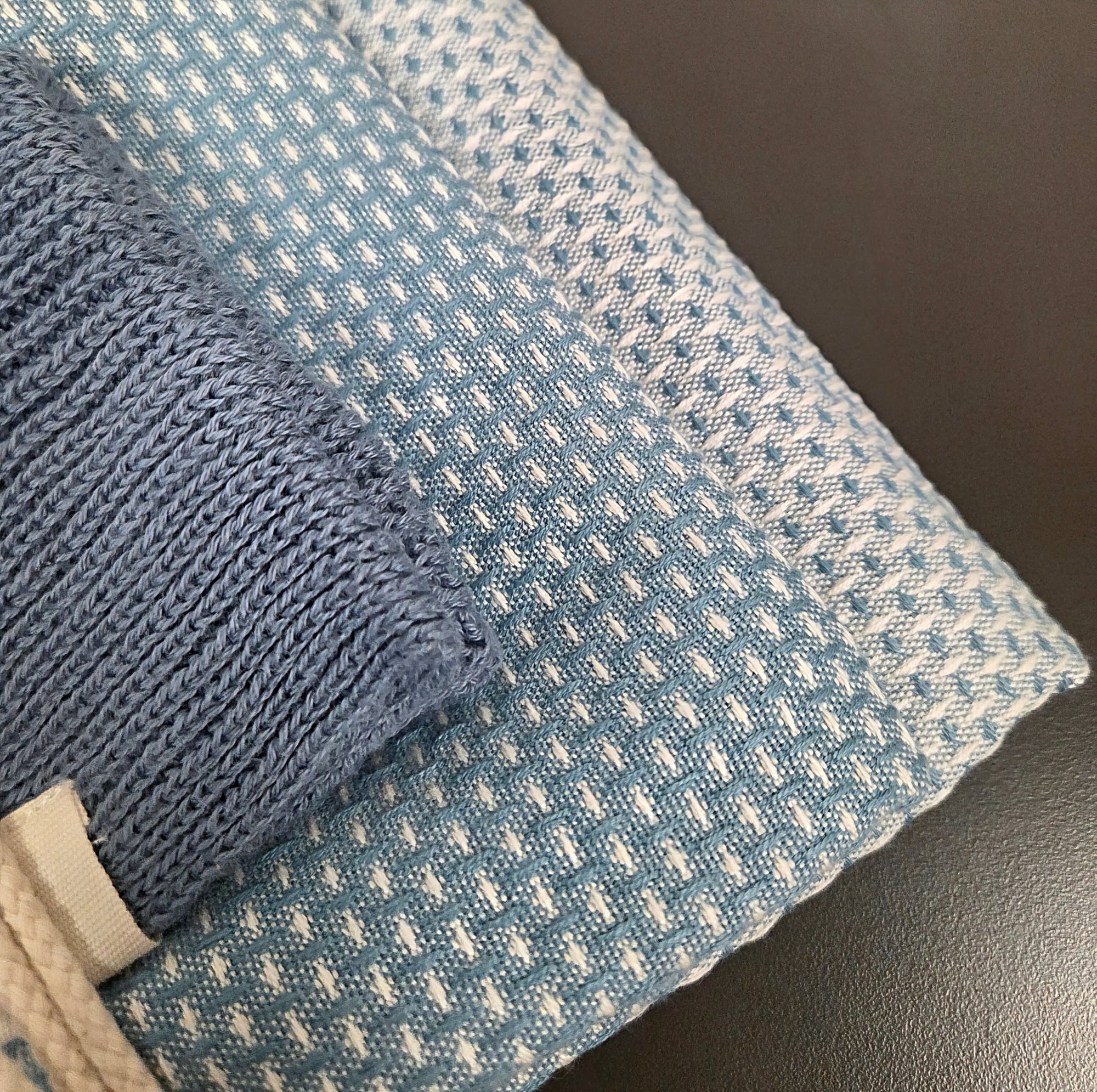 Danish Tea Towel and Dishcloth Gift Set - Set of 3 - Moonlight Blue - Dekor Butik