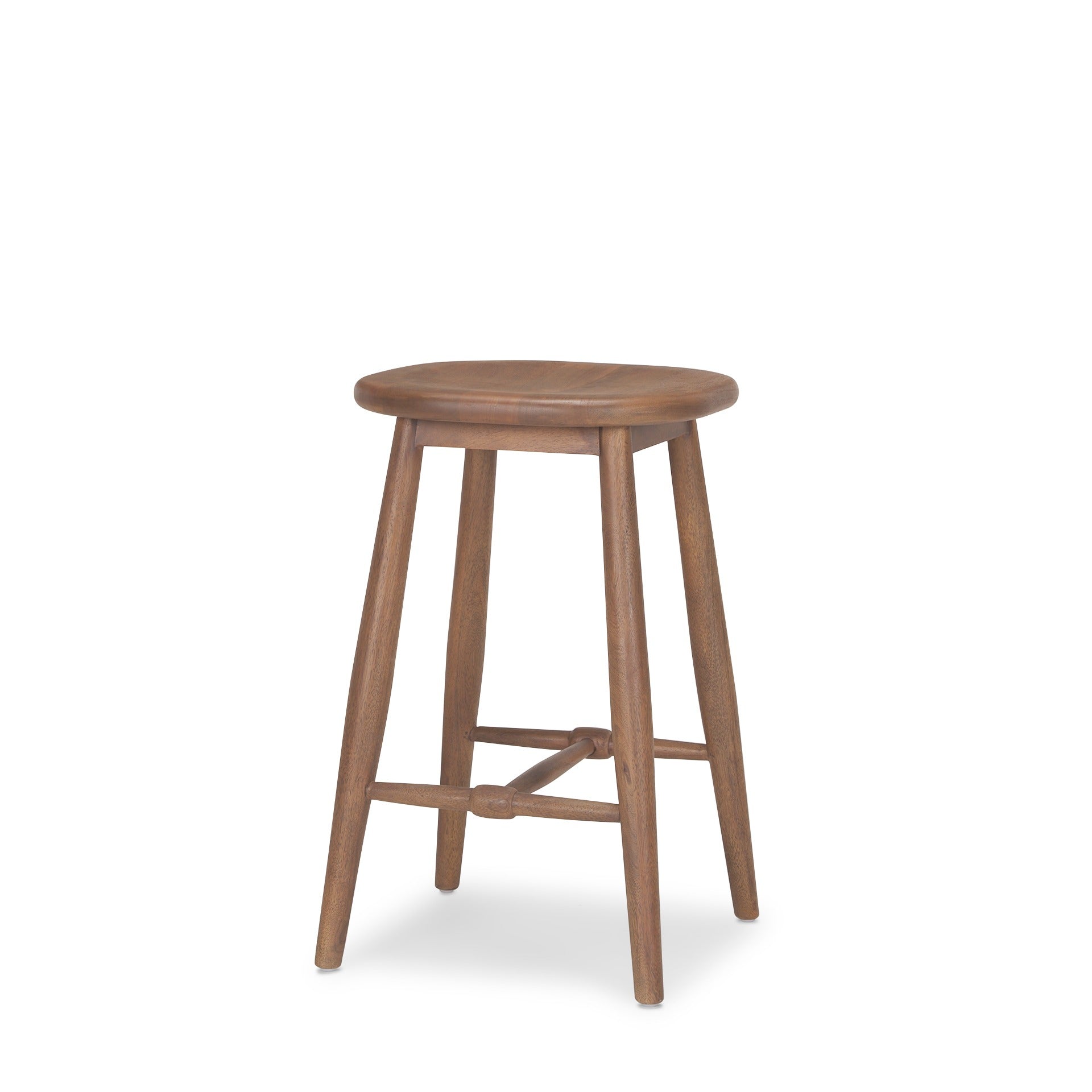 Ernest Medium Brown Wood Counter Stool - Dekor Butik