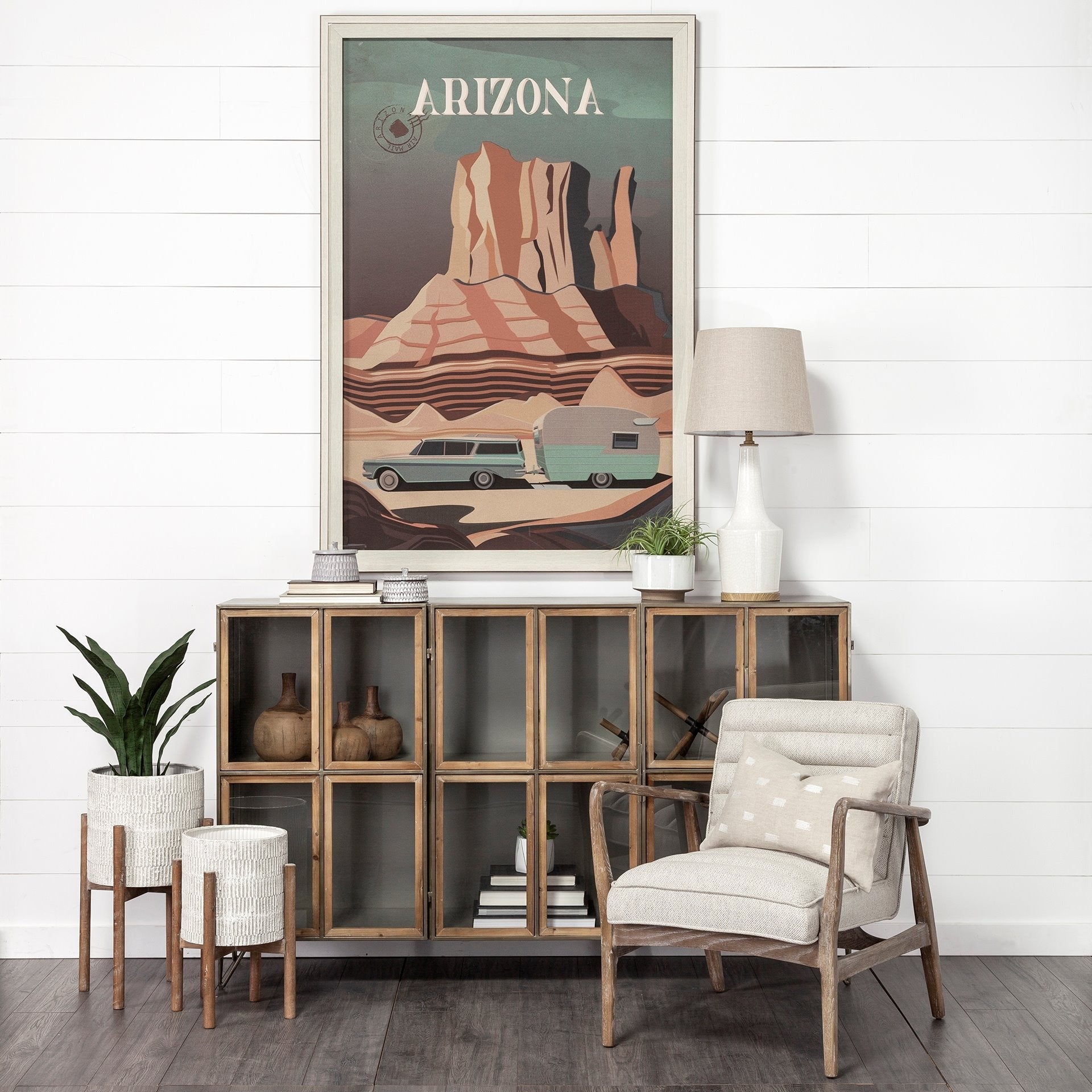 Rebecca (28.5"H) White Crackled Ceramic Base Wood Accent Table Lamp - Dekor Butik