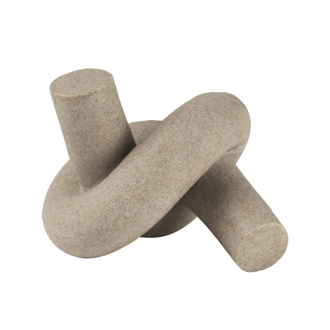 DecorSandstone Knot Sculpture - 2 Sizes - Dekor Butik