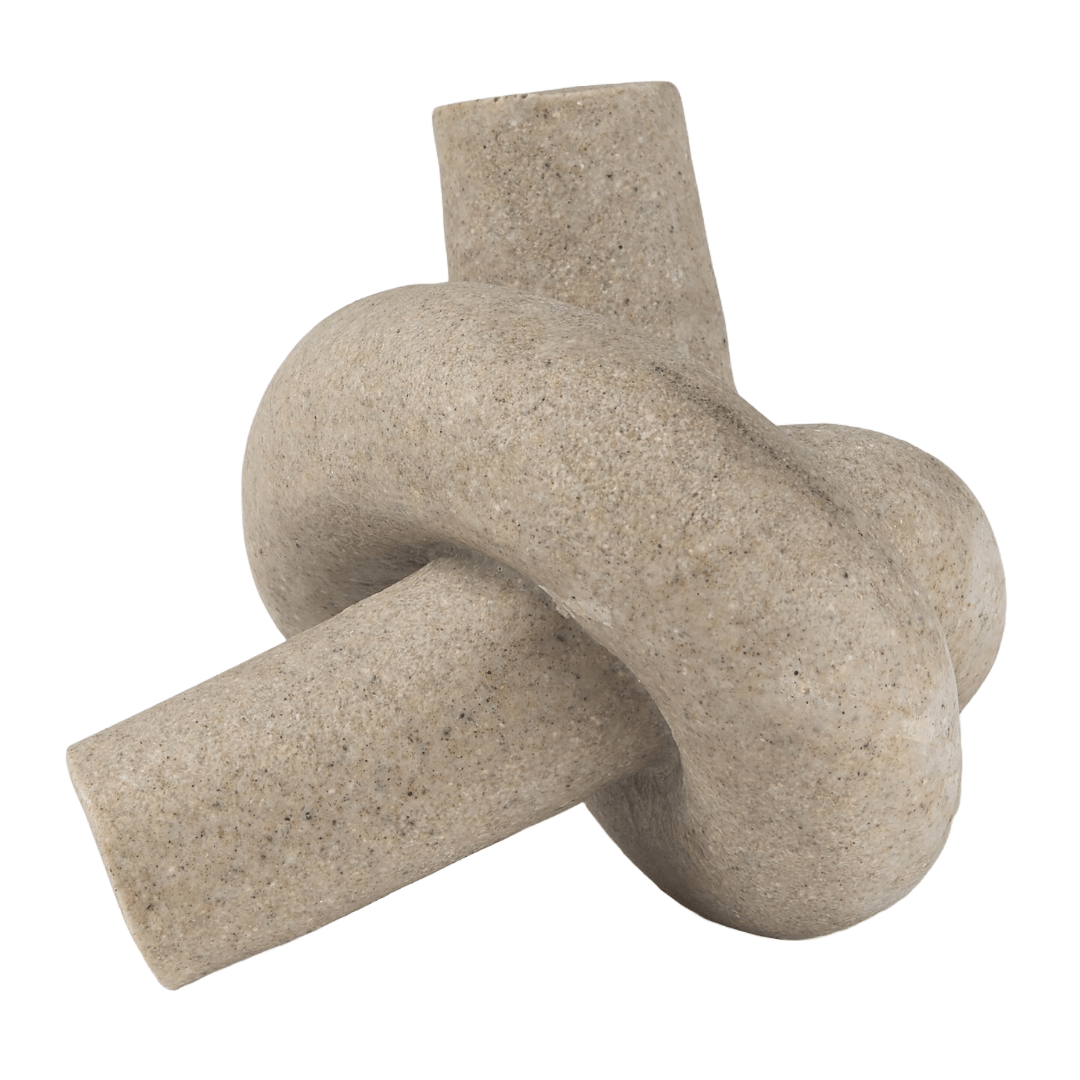 DecorSandstone Knot Sculpture - 2 Sizes - Dekor Butik