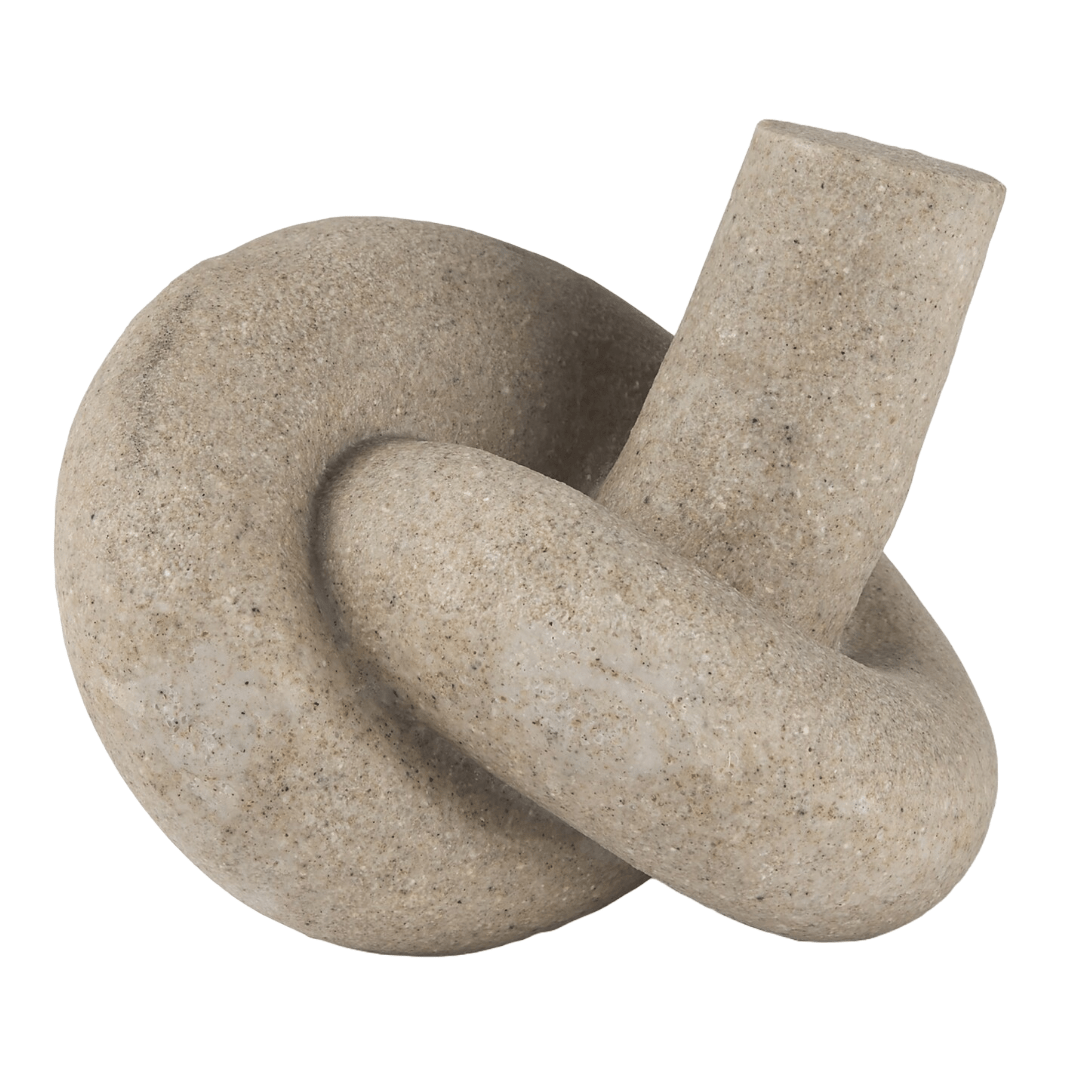 DecorSandstone Knot Sculpture - 2 Sizes - Dekor Butik