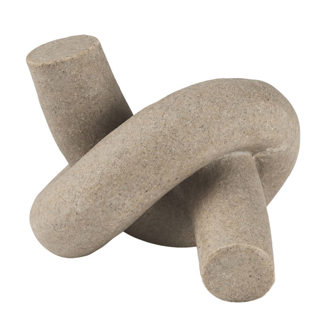 DecorSandstone Knot Sculpture - 2 Sizes - Dekor Butik