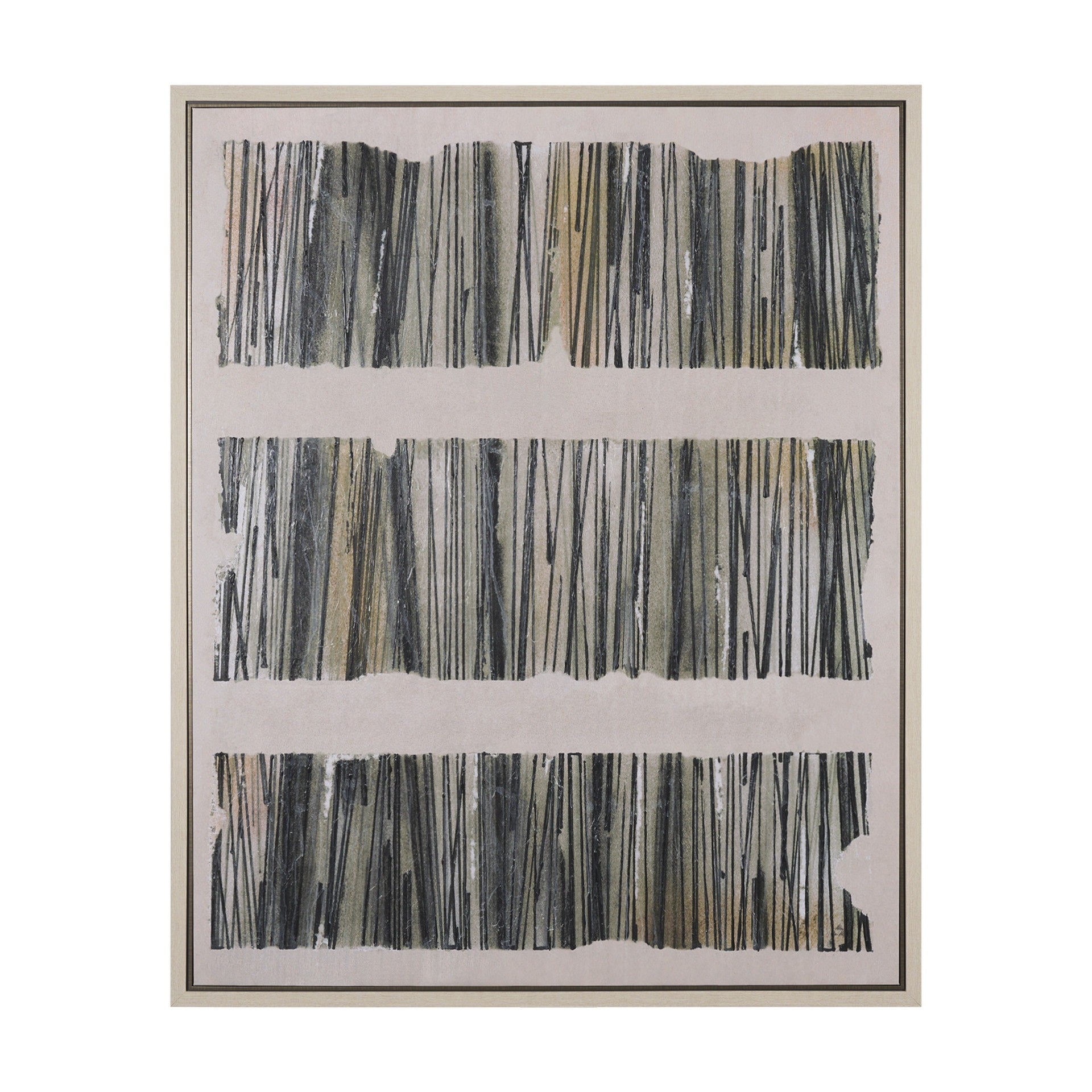 Strand by Mercana Studio a Hand Embellished Textured Framed Canvas - Dekor Butik