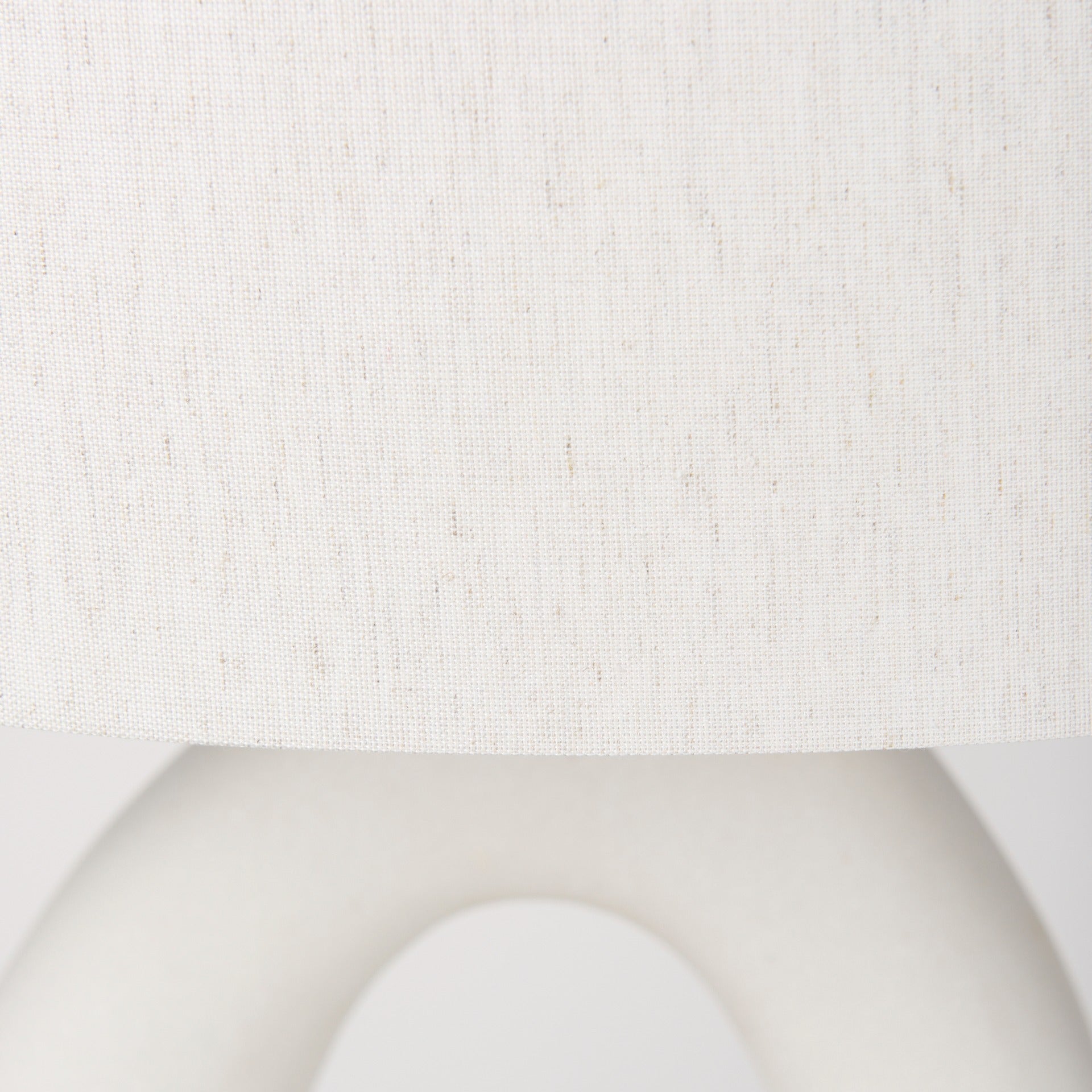 Tao 20.0L x 20.0W x 33.0H Cream Base W/White Shade Table Lamp - Dekor Butik