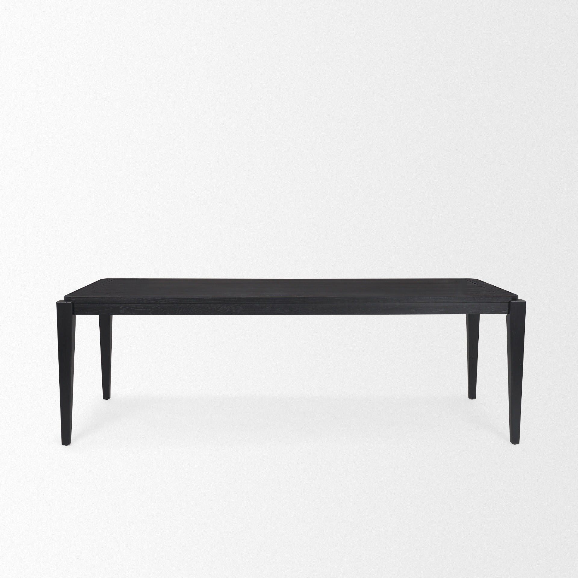 Teva Black Wood Rectangular 92" Dining Table - Dekor Butik