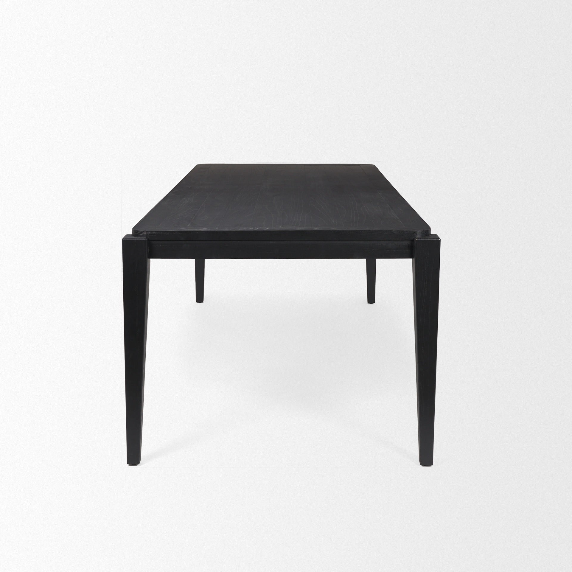 Teva Black Wood Rectangular 92" Dining Table - Dekor Butik