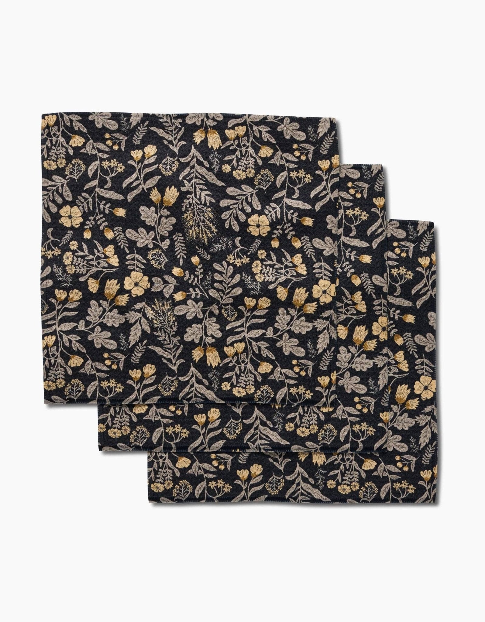 Woodland Wildflowers Dishcloth Set of 3 - Dekor Butik