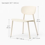 Vivian Dining Chair - Neutral White