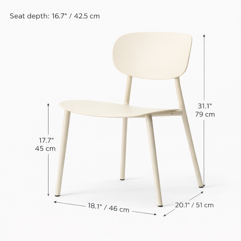 Vivian Dining Chair - Neutral White