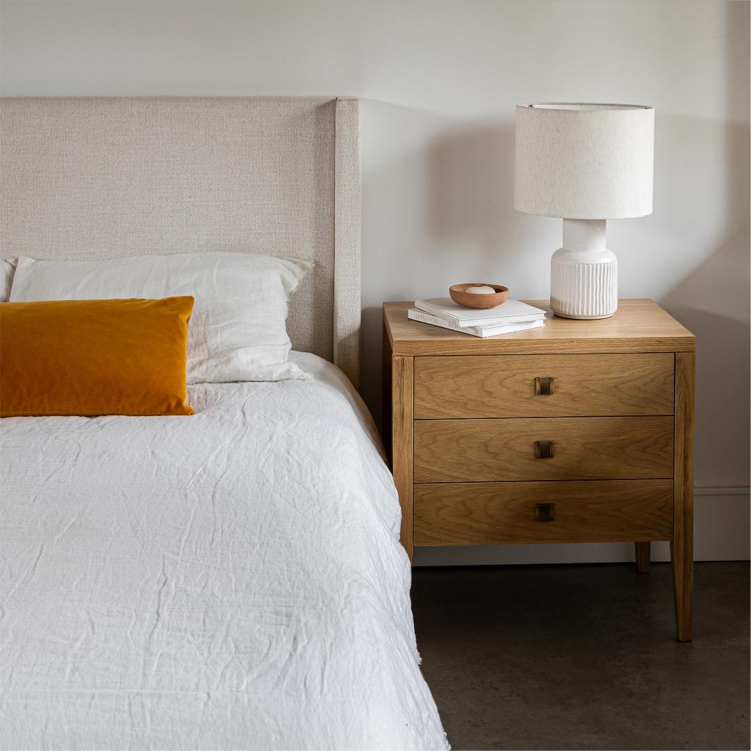 Josie Queen Bed - Cream