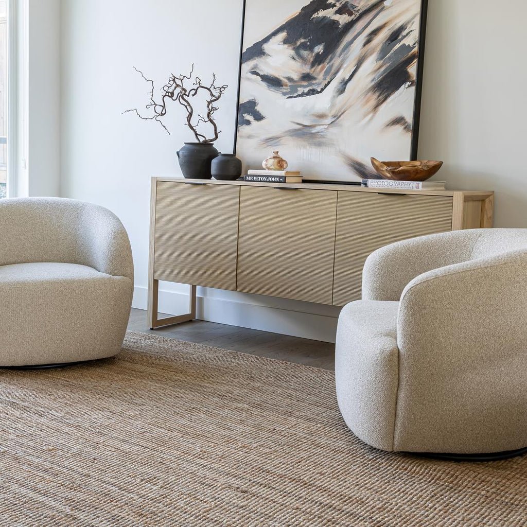 Aspen Swivel Chair - Buff
