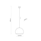 ZOE Mid-Century Modern Dome Pendant Light for Kitchen Island & Dining Table