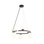 ANABELLE 6-Light Scandinavian Globe Chandelier for Dining Room & Modern Interiors