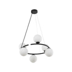 ANABELLE 6-Light Scandinavian Globe Chandelier for Dining Room & Modern Interiors