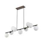 ESTERA 9-Light Scandinavian Glass Pendant Light for Dining Table & Modern Interiors