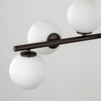 ESTERA 9-Light Scandinavian Glass Pendant Light for Dining Table & Modern Interiors