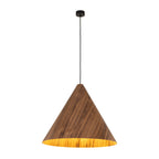 SOLIS Large Scandinavian Wood Pendant Light – Statement Cone Design (Limited Edition)