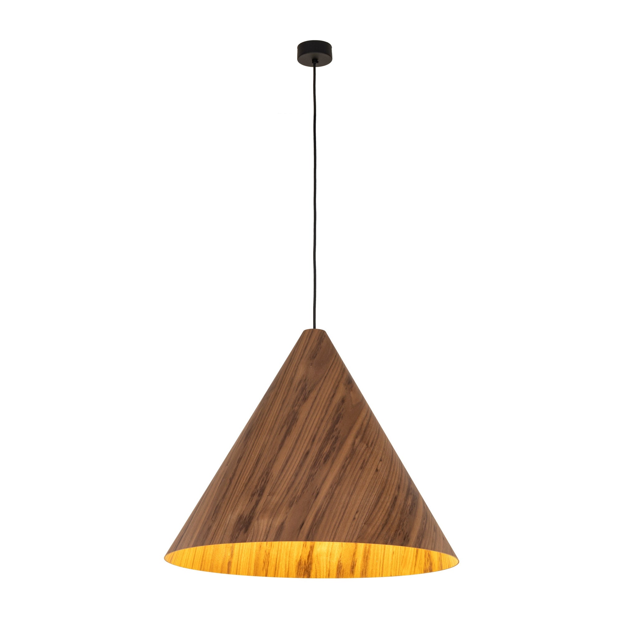 SOLIS Large Scandinavian Wood Pendant Light – Statement Cone Design (Limited Edition)