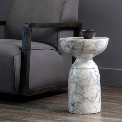 Goya End Table - Marble Look