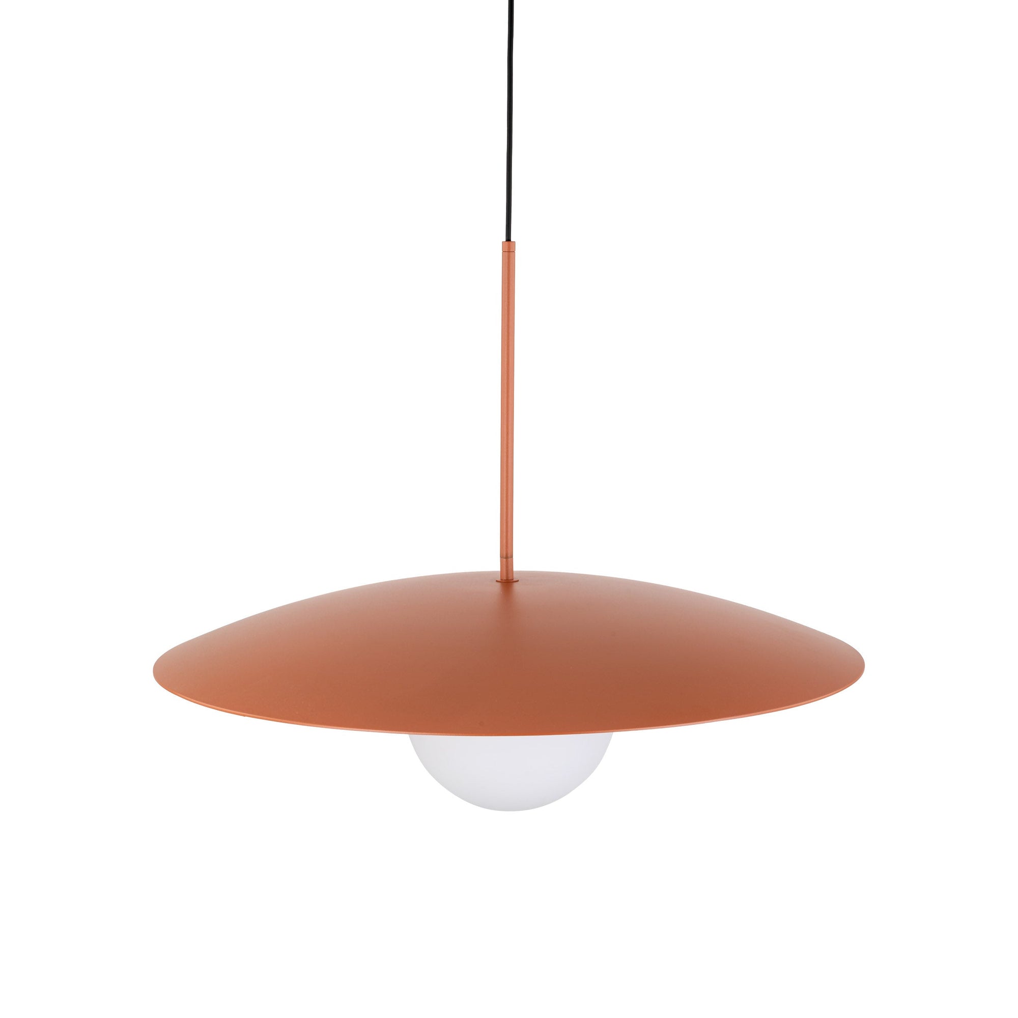 SLATE Mid-Century Modern Wide Dome Pendant Light for Kitchen Island & Dining Table