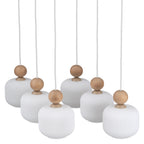 Ballo 6-Light Scandinavian Pendant Light for Dining Table & Kitchen Island