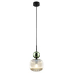 SOPHIA Ribbed Glass Pendant Light for Kitchen Island, Dining Room & Contemporary Interiors