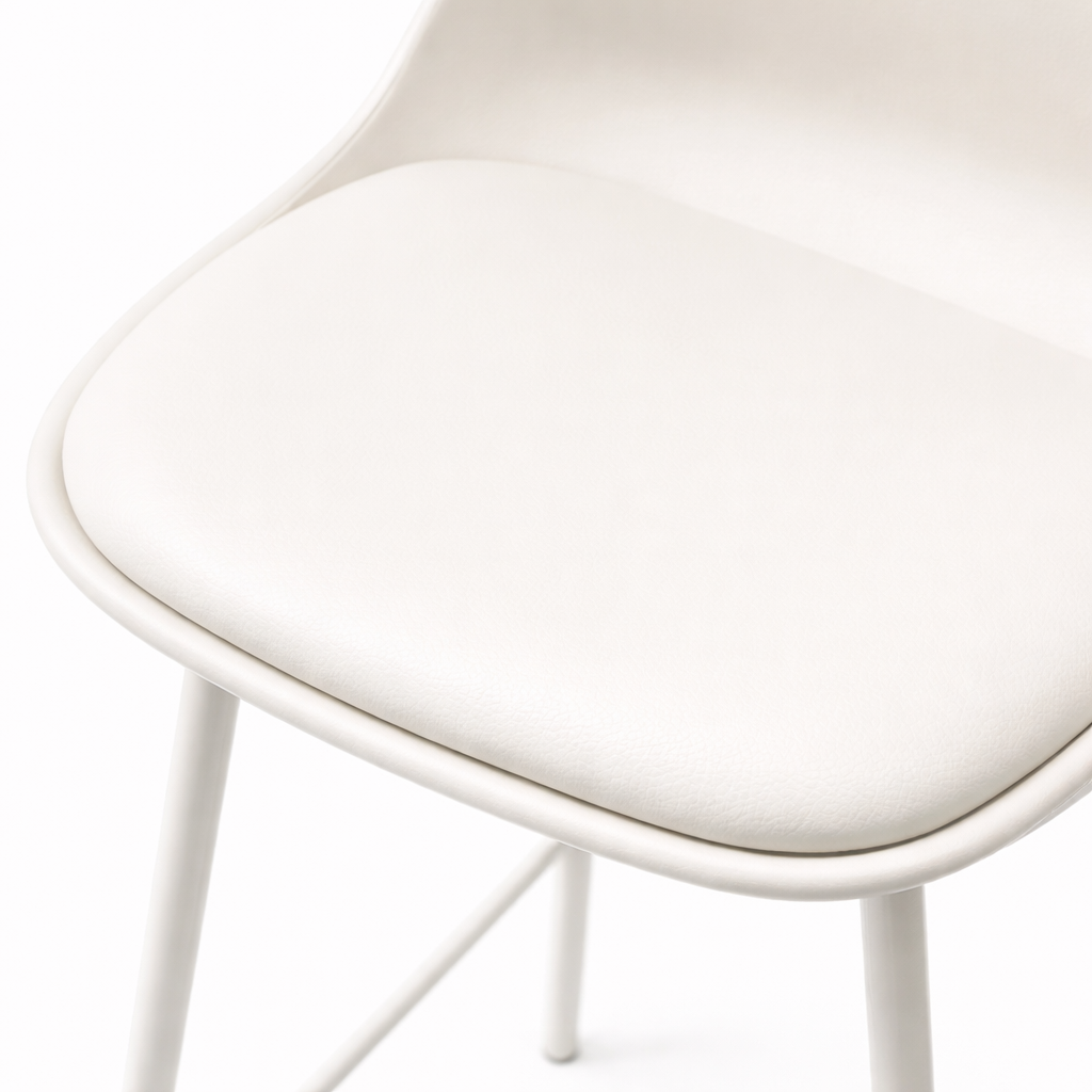Agata Counter Stool - Neutral White