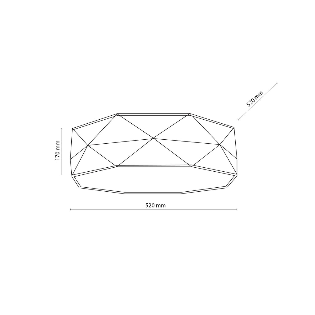 KANTOOR Gray Modern Flush Mount Light