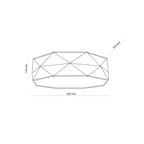 KANTOOR Gray Modern Flush Mount Light