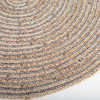 Area Rugs3' x 3' Round Jute Rug, Beige - Dekor Butik