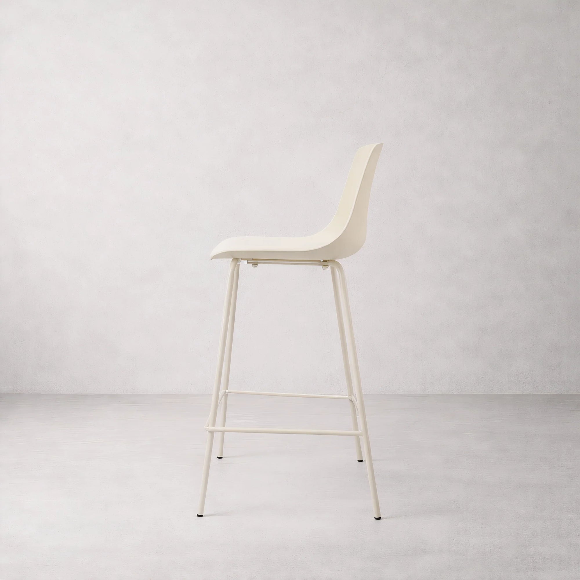 Agata Counter Stool - Neutral White
