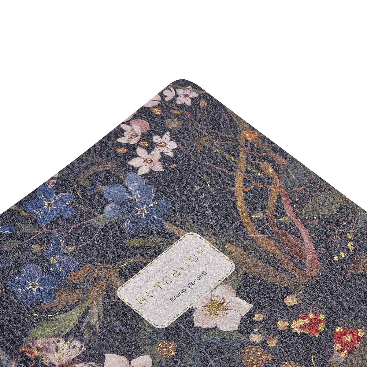Vegan Leather Notebook - Forest Flowers