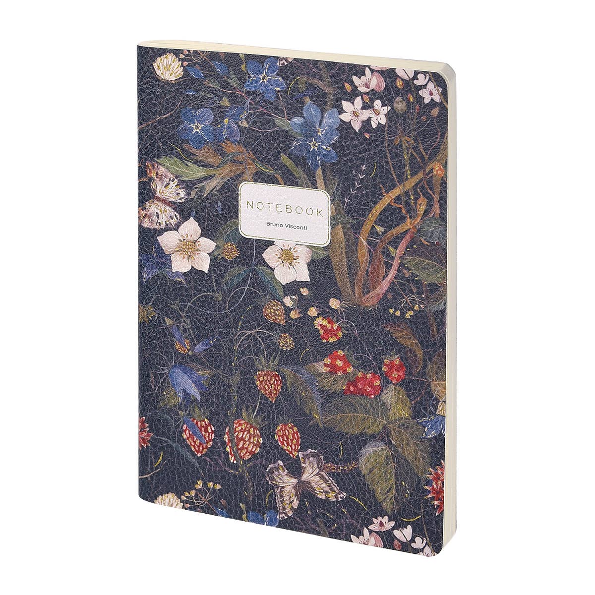 Vegan Leather Notebook - Forest Flowers