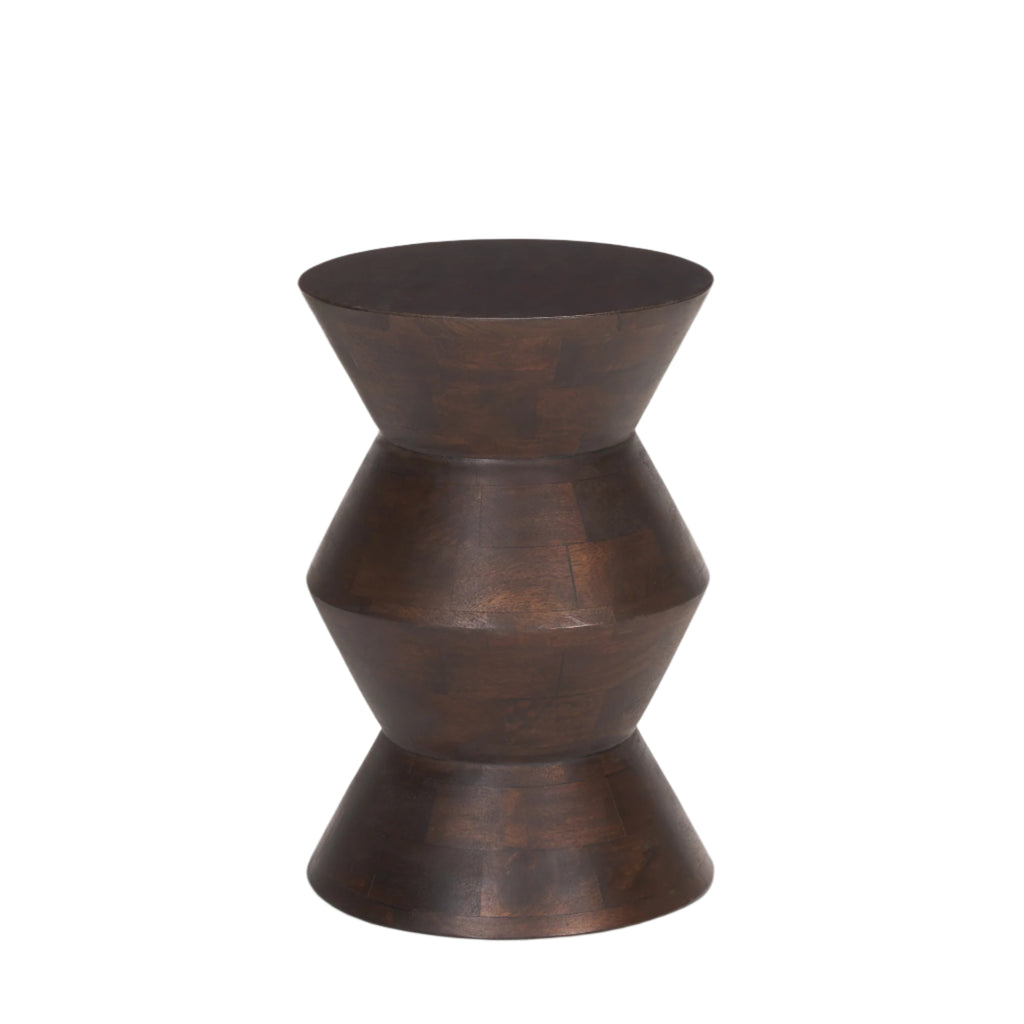 Bronze-colored decorative side table