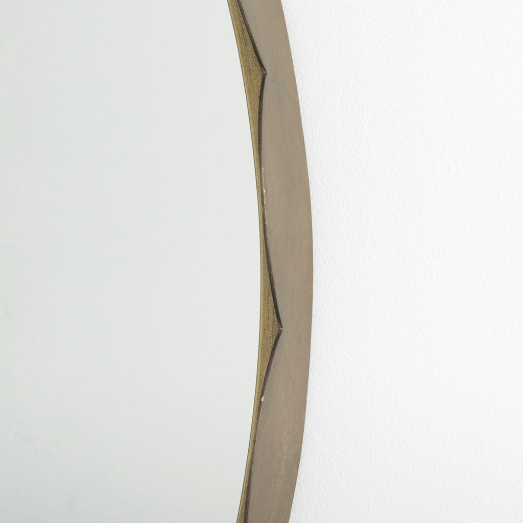 Metal Scalloped Mirror