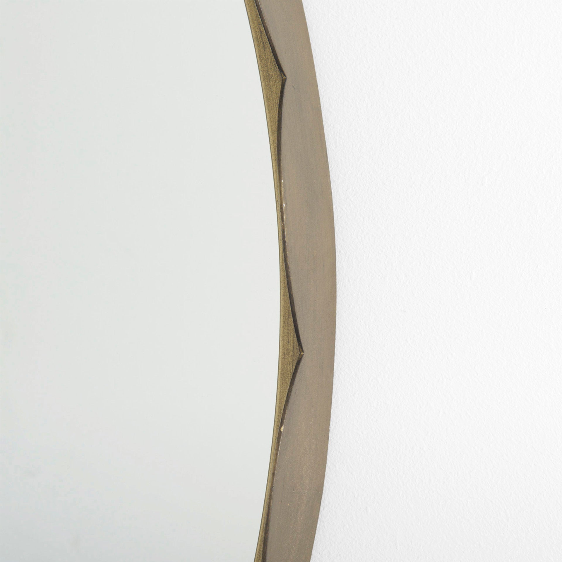 Metal Scalloped Mirror